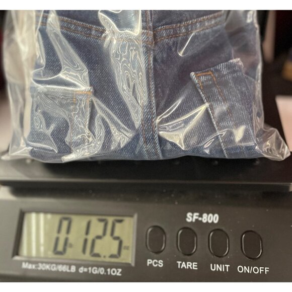 ABERCROMBIE & FITCH‎ Vintage A-Line Skirt Size 27/4 Mini Distressed Blue Denim - Picture 14 of 15